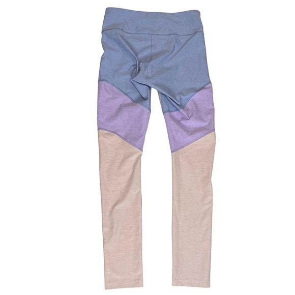 Outdoor Voices Leggings X-Size Small Spring Lilac Colorblock 7/8 High Rise - Picture 3 of 8